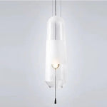 Favia Led Suspension Verre Design Transparent / Chaude Luminaire Chambre