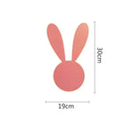 Fille Enfant Rose Lapin Lumineux Déco Chambre Un / Blanc Froid (5 500-7 000 K). Applique Murale