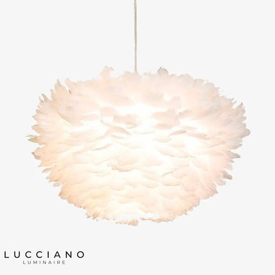 Flor luminosa LED suspensión blanca