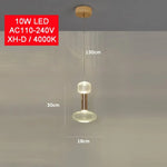 Florina Led Suspension Verre Moderne D Luminaire Chambre