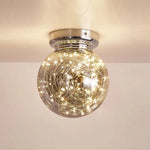 Globe En Verre Led Plafonnier Moderne Luminaire Chambre