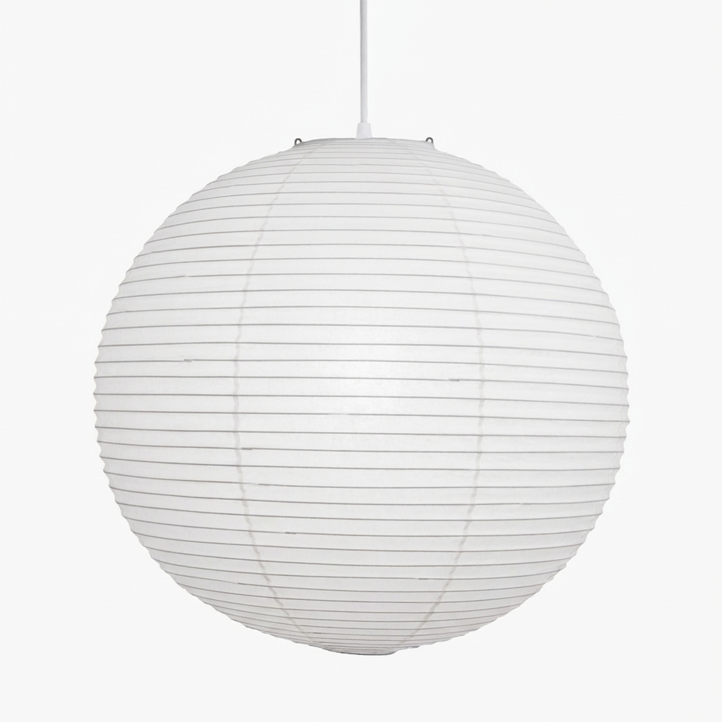 Suspension japonaise en papier washi à une ampoule