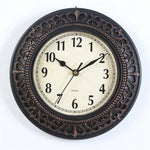 Horloge Métal Vintage 25Cm Antique A Luminaire Doré