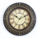 Horloge Métal Vintage 25Cm Antique B Luminaire Doré
