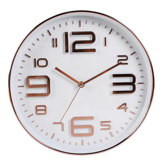 Horloge Murale Design Chiffres Colorés C Luminaire Doré