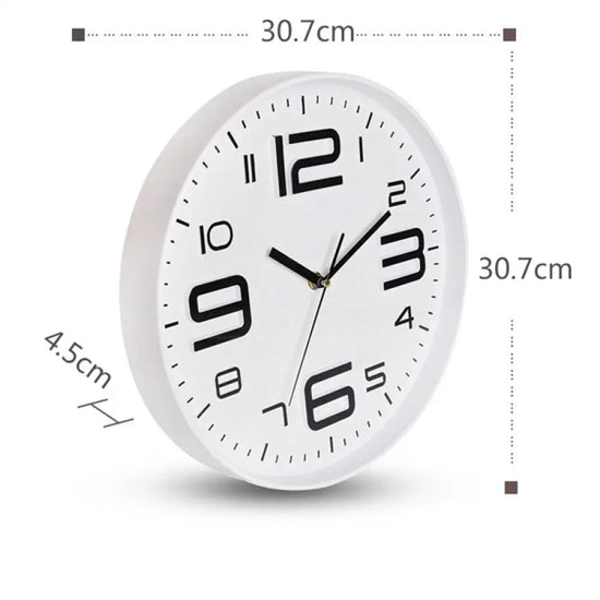 Horloge Murale Design Chiffres Colorés Luminaire Doré
