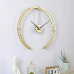 Horloge Murale Design Rond Bolt 50Cm Doré Luminaire Doré