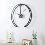 Horloge Murale Design Rond Bolt 50Cm Luminaire Doré