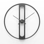 Horloge Ronde Métal Rétro 50Cm Garden Luminaire Doré