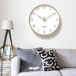 Horloge Ronde Murale Paro 30Cm Luminaire Doré