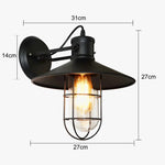 Industriel Vintage Led Cage Applique Murale Murale Chambre