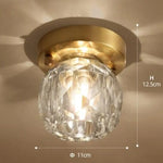 Iryna Plafonnier Cristal Précieux Moderne A - Cuivre Luminaire Chambre