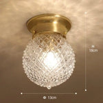 Iryna Plafonnier Cristal Précieux Moderne B - Cuivre Luminaire Chambre