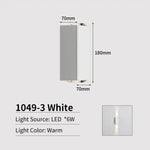 Joollysun Led Outdoor Wall Light Waterproof Lamp 3 Poutres - Blanc Applique Murale Chambre