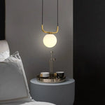 Katneep: Suspension Globe Doré Moderne Luminaire Chambre