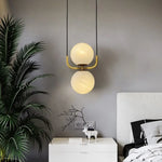 Katneep: Suspension Globe Doré Moderne Luminaire Chambre