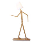 Lampadaire Bonhomme Bois Style Japonais Luminaire Chambre