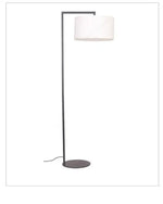 Lampadaire Contemporain Abat-Jour Tissu Blanc Luminaire Chambre