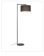 Lampadaire Contemporain Abat-Jour Tissu Marron Luminaire Chambre