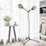 Lampadaire Design À Deux Globes Verre B Luminaire Chambre