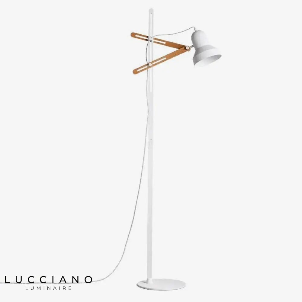 Lampadaire Design Ajustable Bois Épingles Luminaire Chambre