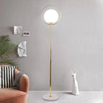 Lampadaire Doré Led Avec Boule Verre Luminaire Chambre