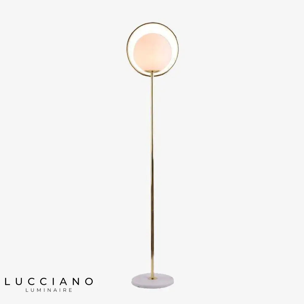 Lampadaire Doré Led Avec Boule Verre Luminaire Chambre