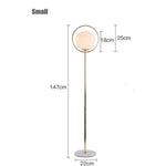 Lampadaire Doré Led Avec Boule Verre Doré - Small Luminaire Chambre