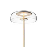 Lampadaire Doré Verre Arrondi Luminaire Chambre