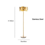 Lampadaire Led Design Luxe Doré Luminaire Chambre