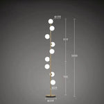 Lampadaire Led Moderne À Sphères De Verre Luminaire Chambre