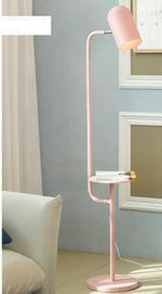 Lampadaire Led Moderne Avec Table Colorée Rose Luminaire Chambre