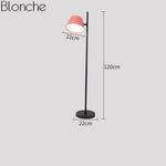 Lampadaire Led Moderne Coloré Design Rose Luminaire Chambre