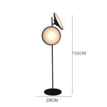 Lampadaire Led Noir Cercle Lumineux B Luminaire Chambre