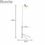 Lampadaire Led Table Ajustable Créative Blanc Luminaire Chambre