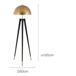 Lampadaire Led Tripod Noir Doré B Luminaire Chambre