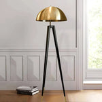 Lampadaire Led Tripod Noir Doré Luminaire Chambre