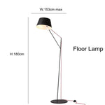 Lampadaire Long Noir Design Luminaire Cuivre