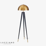 Lampadaire Luxe Triple Pied En Métal Doré Luminaire Chambre