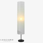 Lampadaire Moderne Abat-Jour Papier Cilindre Luminaire Chambre