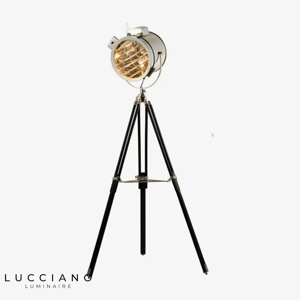 Lampadaire Projecteur Chromé Industriel Luminaire Chambre