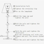 Lampadaire Rétro Led Métal Luminaire Chambre