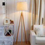 Lampadaire Scandinave En Bois Trépied Luminaire Chambre