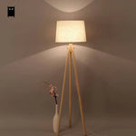 Lampadaire Scandinave En Bois Trépied Luminaire Chambre