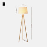 Lampadaire Scandinave En Bois Trépied Luminaire Chambre