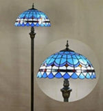 Lampadaire Tiffany Vitrail Bleu Méditerranéen G Luminaire Chambre