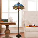 Lampadaire Tiffany Vitrail Multicolore Luminaire Chambre