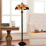 Lampadaire Tiffany Vitrail Orange Luminaire Chambre