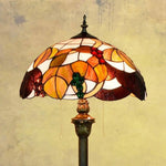 Lampadaire Tiffany Vitrail Orange Luminaire Chambre