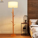 Lampadaire Tissu Branches Bois Luminaire Chambre